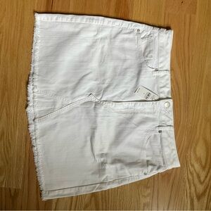 LOFT White Mini Skirt